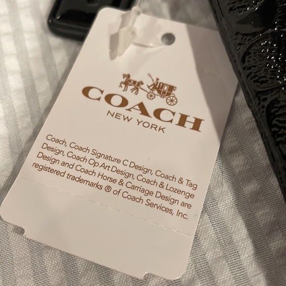 NWT! Coach sleek black wristlet - Picture 5 of 11